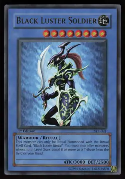 Black Luster Soldier SYE-024 Ultra Rare 1st Edition Yu-Gi-Oh - Image 1