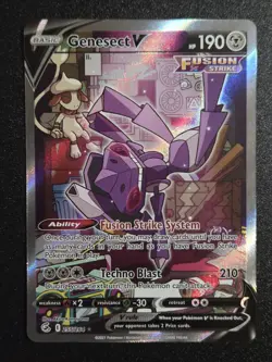 Pokemon TCG Genesect v Fusion Strike 255/264 Holo Full Art Ultra Rare NM - Image 1
