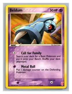 Beldum #1/12 EX Trainer Kit 2: Plusle & Minun Pokemon Trading Card TCG Nintendo - Image 1