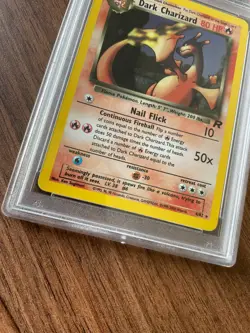 Pokemon Dark Charizard 4/82 Team Rocket Unlimited Holo Rare Card PSA 8 WOTC 2000 - Image 5