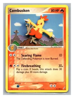 Combusken #31/100 Crystal Guardians Pokemon Trading Card TCG Nintendo 2006 - Image 1