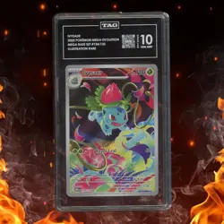 Pokemon Mega Evolution IVYSAUR 134/132 Illustration Rare TAG 10 - Image 1