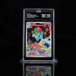 Ivysaur Pokemon Mega Evolution Illustration Rare TAG 10 #134/132 - Image 1