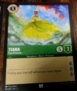 Disney Lorcana 5 Trading Card Game Lot Tiana Jafar Raya Enchantress + Gumbo New - Image 4