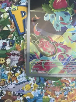 Ivysaur 134/132 Illustration Rare Mega Evolution Holo Pokemon Card NM - Image 4