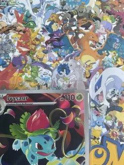 Ivysaur 134/132 Illustration Rare Mega Evolution Holo Pokemon Card NM - Image 5