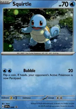 Squirtle - (Cosmos Holo) Holo Promo SV: Scarlet & Violet Promo Cards 048 NM - Image 1