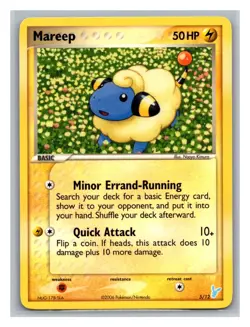 Mareep #5/12 EX Trainer Kit 2: Plusle & Minun Pokemon Trading Card TCG Nintendo - Image 1