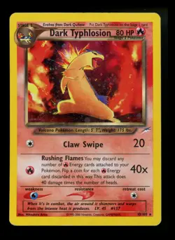 Dark Typhlosion 10/105 Neo Destiny 2000 Holo Rare WOTC Pokemon Card TCG - Image 1