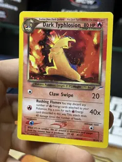 Dark Typhlosion 10/105 Neo Destiny 2000 Holo Rare WOTC Pokemon Card TCG - Image 4