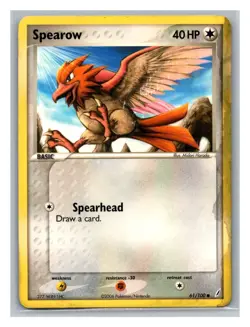 Spearow #61/100 Crystal Guardians Pokemon Trading Card TCG Nintendo 2006 - Image 1