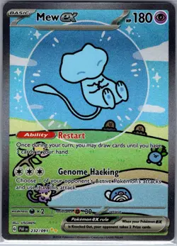 Mew ex 232/091 SIR SV: Paldean Fates - Pokemon Card - NM - Image 1