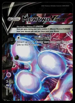 Pokemon Card Sword & Shield Promo Mewtwo V-UNION SWSH159 Promo - Image 1