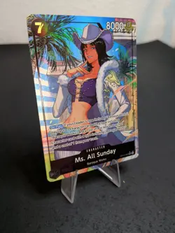 “Ms. All Sunday OP14-084 SR One Piece Card Game Holo Nico Robin NM” - Image 2