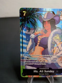 “Ms. All Sunday OP14-084 SR One Piece Card Game Holo Nico Robin NM” - Image 4