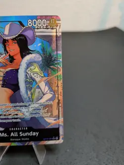“Ms. All Sunday OP14-084 SR One Piece Card Game Holo Nico Robin NM” - Image 5