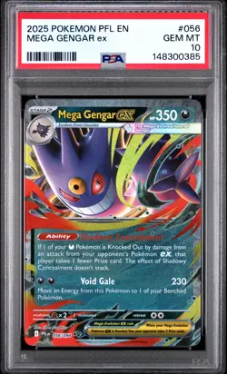Mega Gengar EX - 056/094 - English Pokemon Card - PSA 10 Gem Mint - #L253 - Image 1