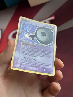 UNOWN Q Q/28 EX Unseen Forces HOLO rare Pokemon TCG card CLEAN NM+ - Image 3