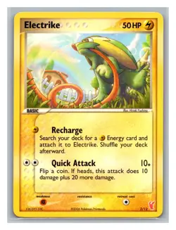 Electrike #2/12 EX Trainer Kit 2: Plusle & Minun Pokemon Trading Card TCG - Image 1