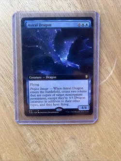 MTG Astral Dragon EXTENDED ART Commander Legends Baldur's Gate 613 Magic NM - Image 2