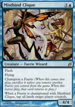 1x Mistbind Clique Moderate Play, English Lorwyn MTG Magic - Image 1