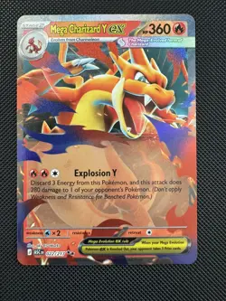 Mega Charizard Y ex 022/217 Ascended Heroes English Pokemon TCG NM - Image 1
