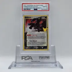 2021 Pokemon Celebrations Classic Coll Pop Series 5 #17 Umbreon Gold Star PSA 10 - Image 1