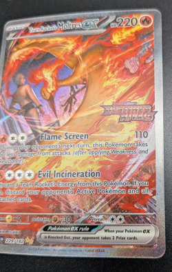 Team Rocket's Moltres Ex #229/182 *STAMPED SIR* (Destined Rivals) Pokemon NM - Image 4