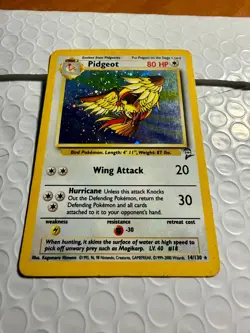 Pidgeot 14/130 Base Set 2 Holo WOTC Pokemon Card - Image 4