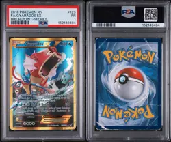PSA 1 2016 POKEMON XY BREAKPOINT SECRET #123 FULL ART/GYARADOS EX - Image 1