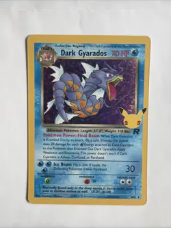 Pokemon Dark Gyarados TCG 8/82 Celebrations Classic Collection Holo Near Mint - Image 1