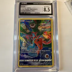 2023 POKEMON SWORD AND SHIELD CROWN ZENITH GG12 FULL ART/DEOXYS CGC 8.5 - Image 1