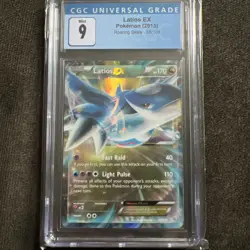 2015 POKEMON XY ROARING SKIES 58 LATIOS EX CGC BLUE LABEL 9 - Image 1