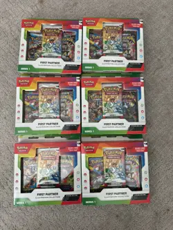 Pokemon TCG First Partner Illustration Collection Series 1 New Sealed (Lot of 6) - Image 1