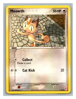 Meowth #4/12 EX Trainer Kit 2: Plusle & Minun Pokemon Trading Card TCG Nintendo - Image 1