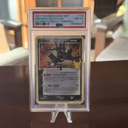 2021 POKEMON SWSH BLACK STAR PROMO #144 GRENINJA-GOLD STAR PSA 8 - Image 1