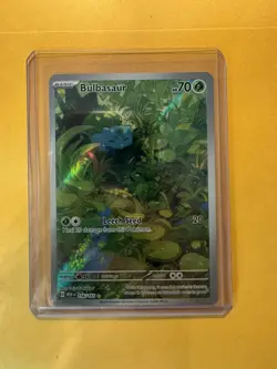 Pokemon TCG Scarlet&Violet: 151 Bulbasaur 166/165 Illustration Rare (IR) - Image 1