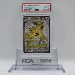 2023 Pokemon OBF EN Ultra Rare #211 Tyranitar ex PSA 10 - Image 1