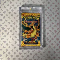 Pokemon XY Flashfire Booster Pack Mega Charizard Y Artwork Factory Sealed +case - Image 1