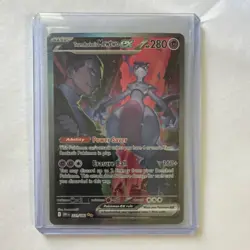 Team Rocket's Mewtwo ex Pokemon TCG Sv10 Destined Rivals Holo Full Art 231/182 - Image 1
