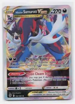 HISUIAN SAMUROTT VSTAR 102/189 HOLO VSTAR RARE ASTRAL RADIANCE - Image 2
