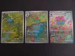 Pokemon TCG Bulbasaur Venusaur ex And Ivysaur Complete Set SV 151 SIRs NM - Image 1