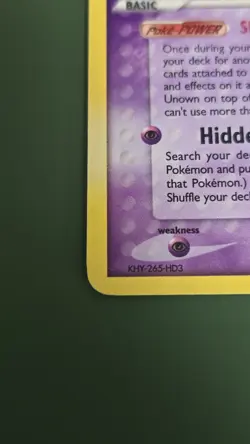 Unown M/28 Holo Pokemon EX Unseen Forces - NM - Image 4