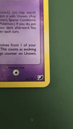 Unown M/28 Holo Pokemon EX Unseen Forces - NM - Image 5