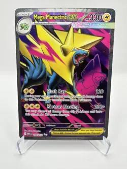 Mega Manectric ex 158/132 Me01: Mega Evolution Holo Pokemon Near Mint - Image 1