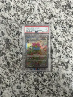 2023 Pokemon Mew En-151 #198 Venusaur Ex Special Illustration Rare PSA 9 - Image 1