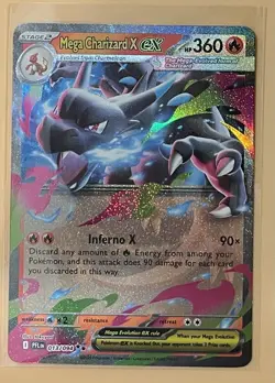 2025 Mega Evolution: Phantasmal Flames 13/94 Mega Charizard X ex Double Rare (1) - Image 1