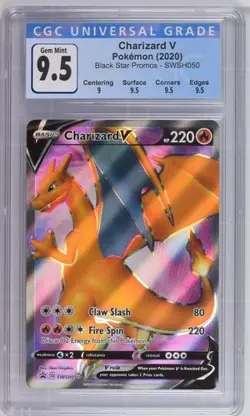 2020 Pokemon Black Star Promos - Charizard V #SWSH050 CGC 9.5 - Image 1