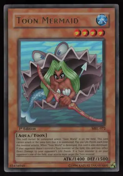 Toon Mermaid MRL-072 Ultra Rare Magic Ruler 1st Edition Yu-Gi-Oh - Image 1