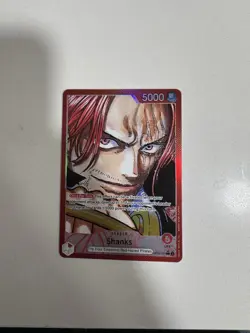 Shanks OP09-001 Emperors in the New World Leader Alt Art Holo EN One Piece TCG - Image 1